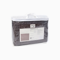 Покрывало LoveLife евро макси Graphite cage 240*210&plusmn;5см, новосатин, 100%п/э
