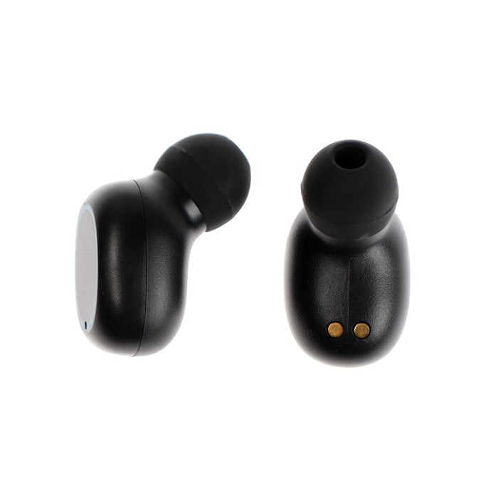 Наушники беспроводные VBT 1.16, TWS, вакуумные, BT5.0, 40/250 мАч, фонарик, чёрные