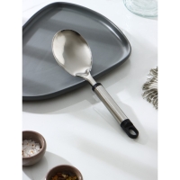 Ложка гарнирная из нержавеющей стали Доляна &laquo;Помощник&raquo;, 26 см, цвет серебряный