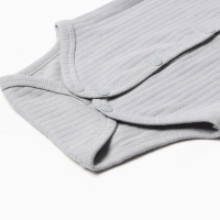 Боди с длинным рукавом, цвет серый, рост 74 см