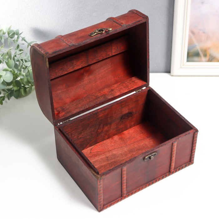 Шкатулка дерево сундучок (набор 2 шт) Шкатулка дерево сундучок (набор 2 шт) "Викторианские" 17,5х11,5х11,5 см; 21х15,5х15 см