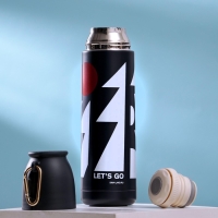 Термос с карабином Let's go, 500 мл, сохраняет тепло 14 ч Термос с карабином Let's go, 500 мл, сохраняет тепло 14 ч