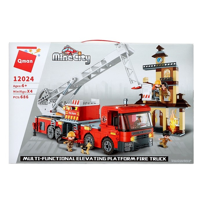 Конструктор Огнеборцы &laquo;Пожар в многоэтажке&raquo;, 686 деталей
