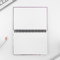 Скетчбук в твердой обложке на гребне А5, 80 л. 100 г/м &laquo;Аниме&raquo;