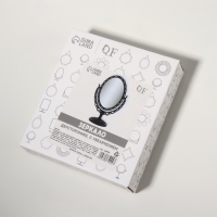 Зеркало настольное &laquo;Овал&raquo;, двустороннее, с увеличением, зеркальная поверхность 8,8 &times; 12,2 см, цвет чёрный