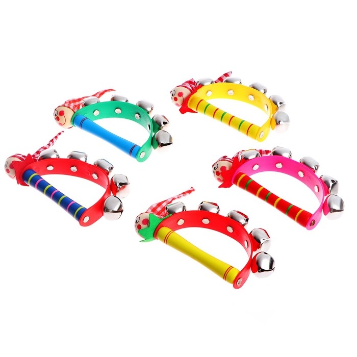 Игрушка музыкальная Бубен «Звери» с колокольчиками, МИКС Игрушка музыкальная Бубен «Звери» с колокольчиками, МИКС