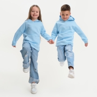 Худи детское KAFTAN "Basic line", размер 30 (98-104), цвет голубой