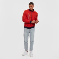 Толстовка на молнии President, размер M, цвет красный Толстовка на молнии President, размер M, цвет красный