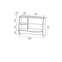 Стол рабочий подвесной СМАРТ, 1000х450х750, Белый