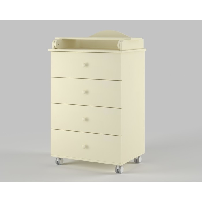 Комод пеленальный детский ИНКАНТО CLASSIC 600/4, 60х45х94 см., 4 ящика, цвет слоновая кость