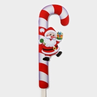 Топпер декоративный трость "Дедушка мороз с подарком" 16,7х67,5 см Топпер декоративный трость "Дедушка мороз с подарком" 16,7х67,5 см