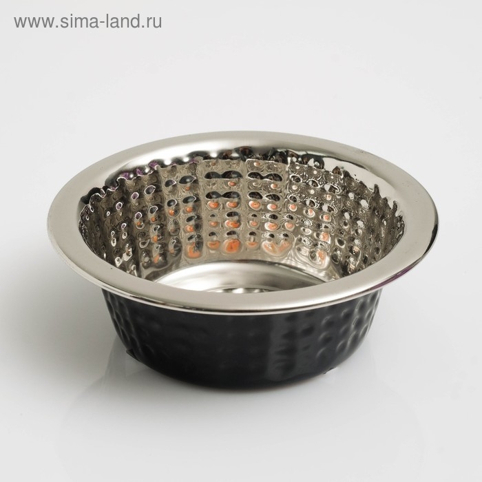 Миска с рельефом, 240 мл, черная Миска с рельефом, 240 мл, черная