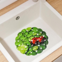 Коврик в раковину Доляна &laquo;Божья коровка&raquo;, 28&times;28 см