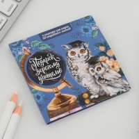 Набор в открытке &laquo;Учителю: Совы&raquo;, стикеры 4 х 20 листов, отрывной блок 30 листов