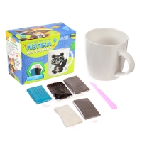 Кружка для декорирования полимерной глиной &laquo;Серый енот&raquo;, 300 мл