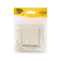 Выключатель ТОТ Elegant, 10 А, 1 кл., скрытый, бежевый Выключатель ТОТ Elegant, 10 А, 1 кл., скрытый, бежевый