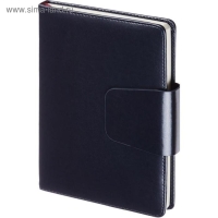Ежедневник недатированный А5, 160 листов Prestige, обложка искусственная кожа, клапан, синий Ежедневник недатированный А5, 160 листов Prestige, обложка искусственная кожа, клапан, синий