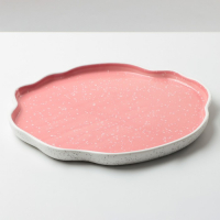 Блюдо керамическое для подачи «Розовое», 27 см, цвет розовый Блюдо керамическое для подачи «Розовое», 27 см, цвет розовый