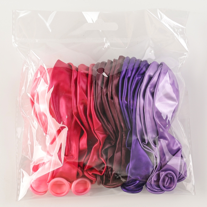 Шар латексный 12" &laquo;Сирень&raquo;, набор 25 шт., цвета МИКС