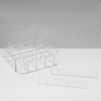 Подставка под помаду на 25 шт., 15×15,5×8 см, оргстекло 2 мм, В ЗАЩИТНОЙ ПЛЁНКЕ Подставка под помаду на 25 шт., 15×15,5×8 см, оргстекло 2 мм, В ЗАЩИТНОЙ ПЛЁНКЕ