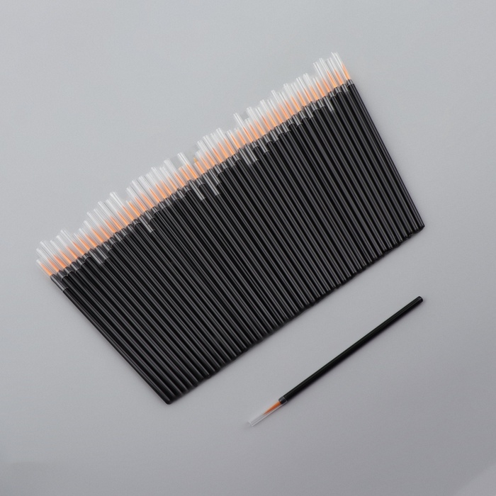 Кисти для макияжа, набор - 50 шт, 9,3 (&plusmn;1) см, цвет чёрный