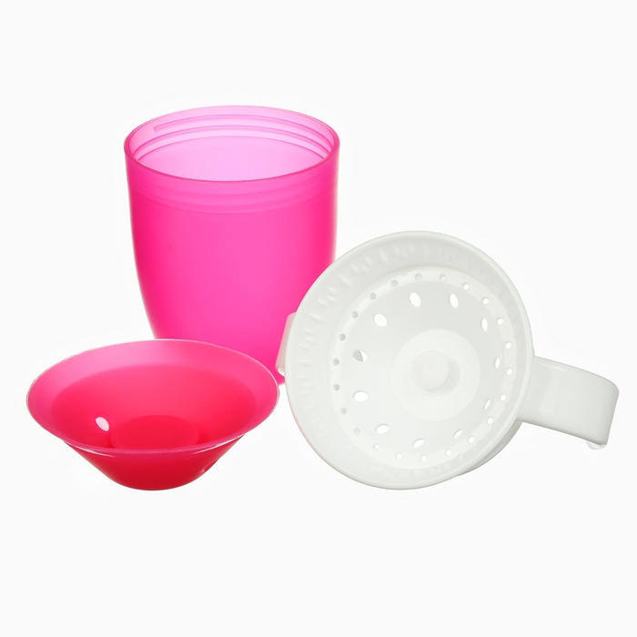 Поильник - непроливайка детский тренировочный &laquo;360&deg;&raquo;, 240 мл., с ручками, цвет бирюзовый