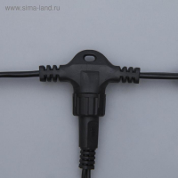 Гирлянда &laquo;Занавес&raquo; 2 &times; 3 м, IP44, УМС, тёмная нить, 760 LED, свечение белое, мерцание, 220 В