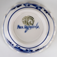 Розетка &laquo;Цветы&raquo;, 10,5х10,5&times;5 см, гжель