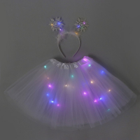 Новогодний карнавальный набор «Снежинка», с диодами (ободок + юбка), на новый год Новогодний карнавальный набор «Снежинка», с диодами (ободок + юбка), на новый год