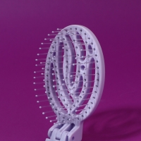 Расчёска массажная, складная, с зеркалом, 9,5 × 5,5 см, цвет сиреневый Расчёска массажная, складная, с зеркалом, 9,5 × 5,5 см, цвет сиреневый