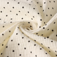 Пеленка двухслойная Крошка Я "Горошки", 130х100см, муслин,100 % хлопок Пеленка двухслойная Крошка Я "Горошки", 130х100см, муслин,100 % хлопок