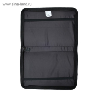 Папка для чертежей и рисунков А2, 640 х 450 х 30 мм, с ручками, текстильная, Estado, 3 кармана, цвет чёрный,