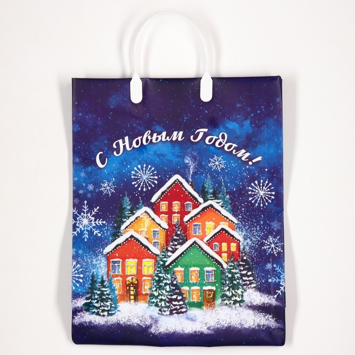 Новый год. Пакет Новый год. Пакет "Лапландия", мягкий пластик, 30х40 см.