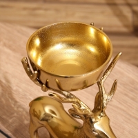 Подсвечник "Олень" алюминий 19х12х28 см Подсвечник "Олень" алюминий 19х12х28 см