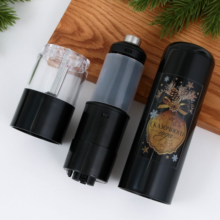 Новый год! Электромельница &laquo;Новогодняя коллекция: Сказочного года&raquo;, модель LET-002, 22,3 х 5,2 см