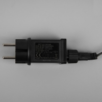 Гирлянда &laquo;Нить&raquo; 10 м, IP44, УМС, тёмная нить, 100 LED, свечение тёплое белое, мерцание всех светодиодов, 24 В