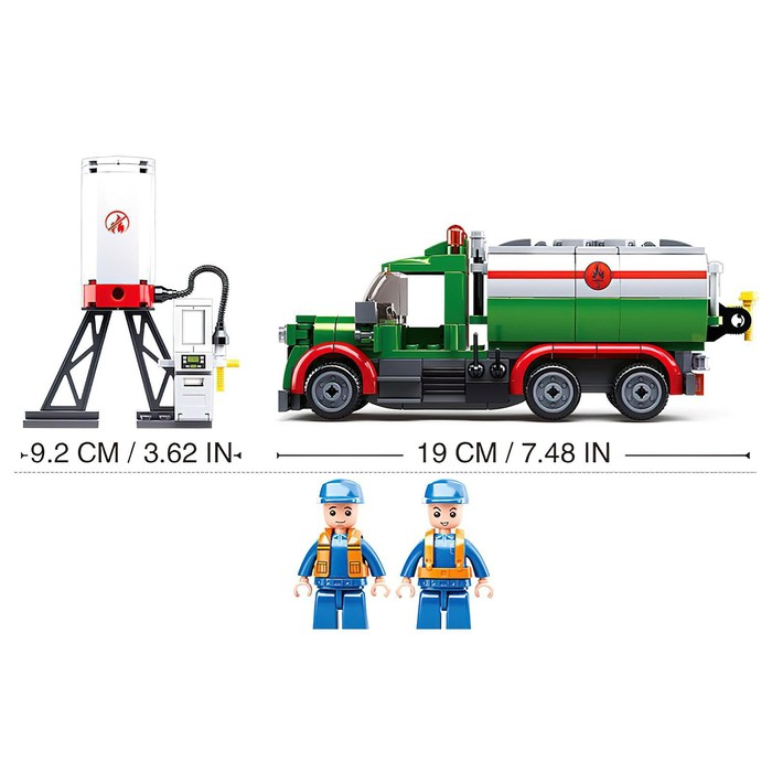 Конструктор Город &laquo;Бензовоз&raquo;, 267 деталей