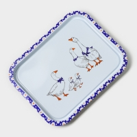 Поднос &laquo;Гуси&raquo;, 32,8 х 25,8 см, жесть