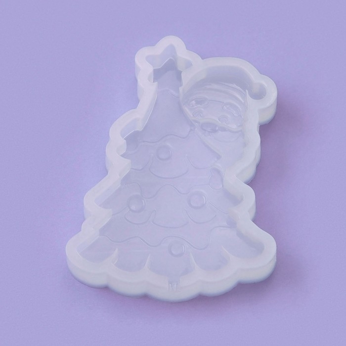 Силиконовый молд для леденцов и шоколада &laquo;Дед мороз с Елкой&raquo;