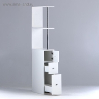 Тумба напольная для ванной комнаты "Вега 2005" белая, 48 х 23 х 161 см