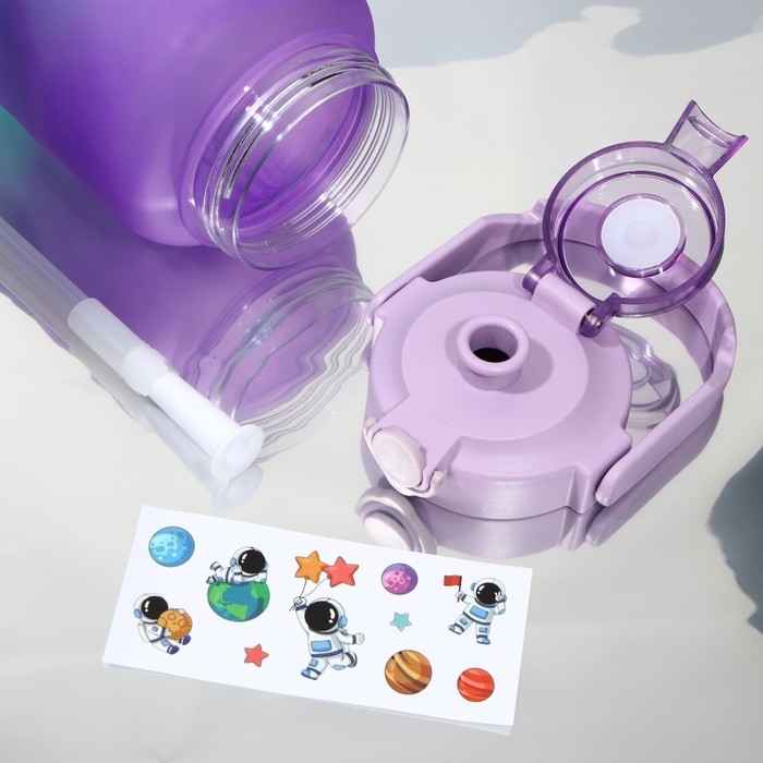 Бутылка для воды с наклейками &laquo;Погнали&raquo;, 2,25 л