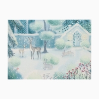 Салфетка новогодняя на стол Доляна «Новогодний лес», 40х29см Салфетка новогодняя на стол Доляна «Новогодний лес», 40х29см