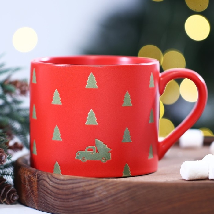 Новый год! Кружка керамическая &laquo;Новогодняя сказка&raquo;, 320 мл, цвет красный