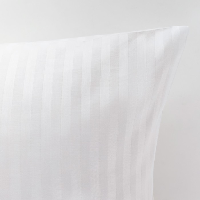 Наволочка «Этель» 70х70см, цвет белый, страйп-сатин, 136гр/м2 Наволочка «Этель» 70х70см, цвет белый, страйп-сатин, 136гр/м2