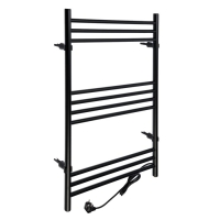 Полотенцесушитель электрический ZEIN PE-08 "Богема", 500х800 мм,10 перекладин, черный Полотенцесушитель электрический ZEIN PE-08 "Богема", 500х800 мм,10 перекладин, черный