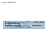 Акварель художественная в кюветах, 12 цветов х 2.5 мл, ЗХК "Белые ночи", пластиковая палитра, 1942036