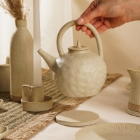 Чайник заварочный керамический SL Home &laquo;Виенто&raquo;, 650 мл, 15&times;12&times;16,5 см, цвет бежевый