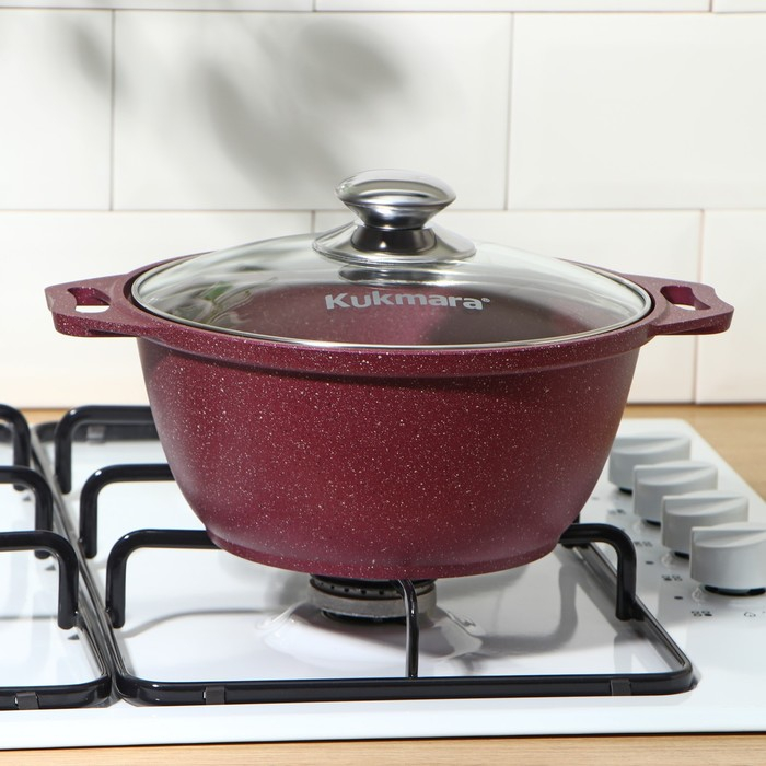 Кастрюля Trendy style, 2 л, d=22 см, h=15 см, антипригарное покрытие, цвет фиолетовый Кастрюля Trendy style, 2 л, d=22 см, h=15 см, антипригарное покрытие, цвет фиолетовый