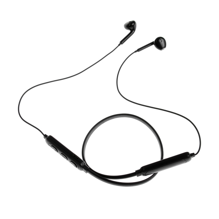 Наушники спортивные M6, беспроводные, вкладыши, ВТ 4.2, микрофон, 200 мАч, чёрные