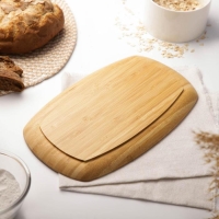 Блюдо для подачи Доляна Striata, овальное, 30×18 см, бамбук Блюдо для подачи Доляна Striata, овальное, 30×18 см, бамбук